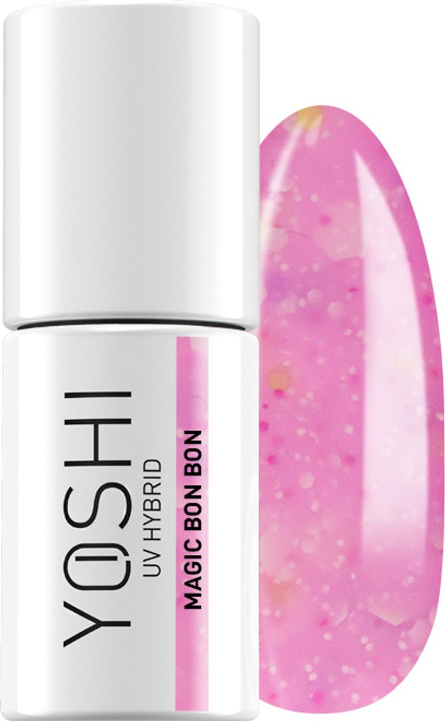Yoshi | Hybrid-Nagellack - 725 Magic Bon Bon - Hybrid-Gellack - Hybridlack - UV LED - 6ml - Profi Qualität - Rosa