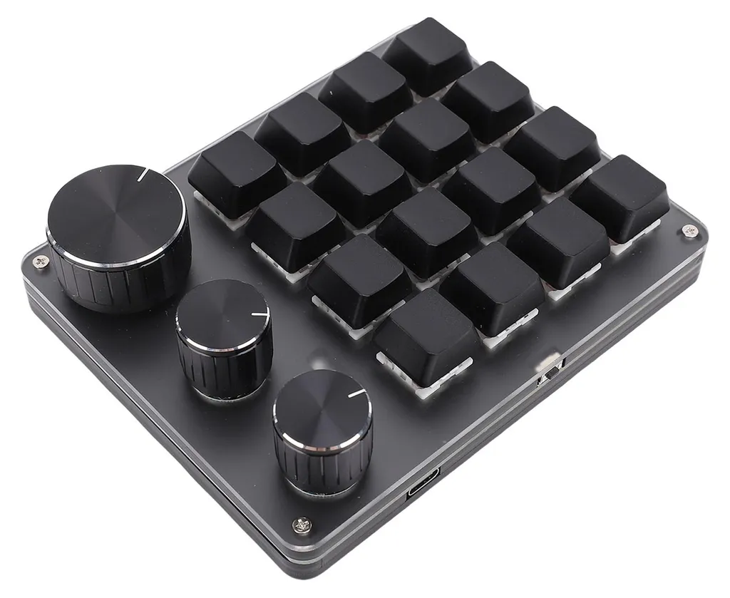 Mini clavier macro mécanique 16 touches avec pavé numérique USB filaire
