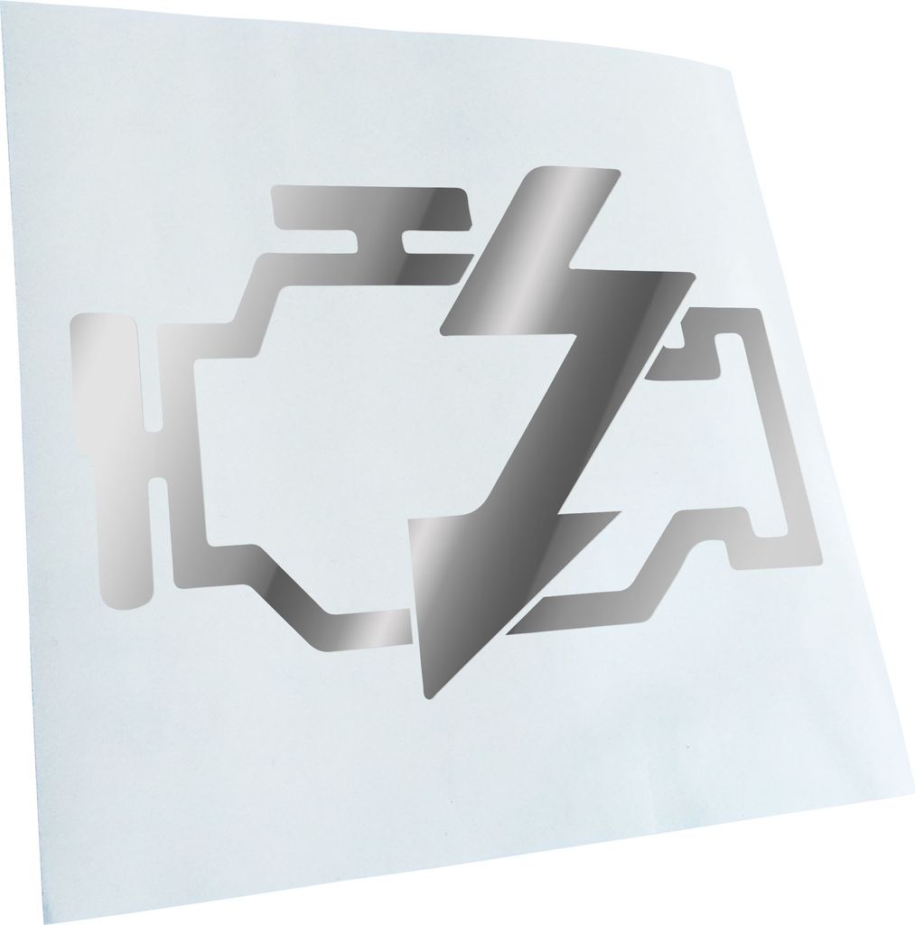 Kiwistar - Autoaufkleber - Motorkontrollleuchte Heckscheibenaufkleber - Aufkleber für Auto Kfz Fahrrad, LKW, Truck Mofa