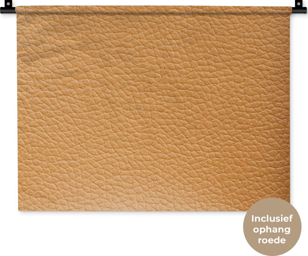 MuchoWow® Wandteppich Wandbehang Leder - Strukturiert - Produktbild 