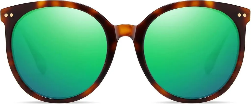 Occhiali da Sole Rotondi Vintage Donna Acetato Polarizzati UV400