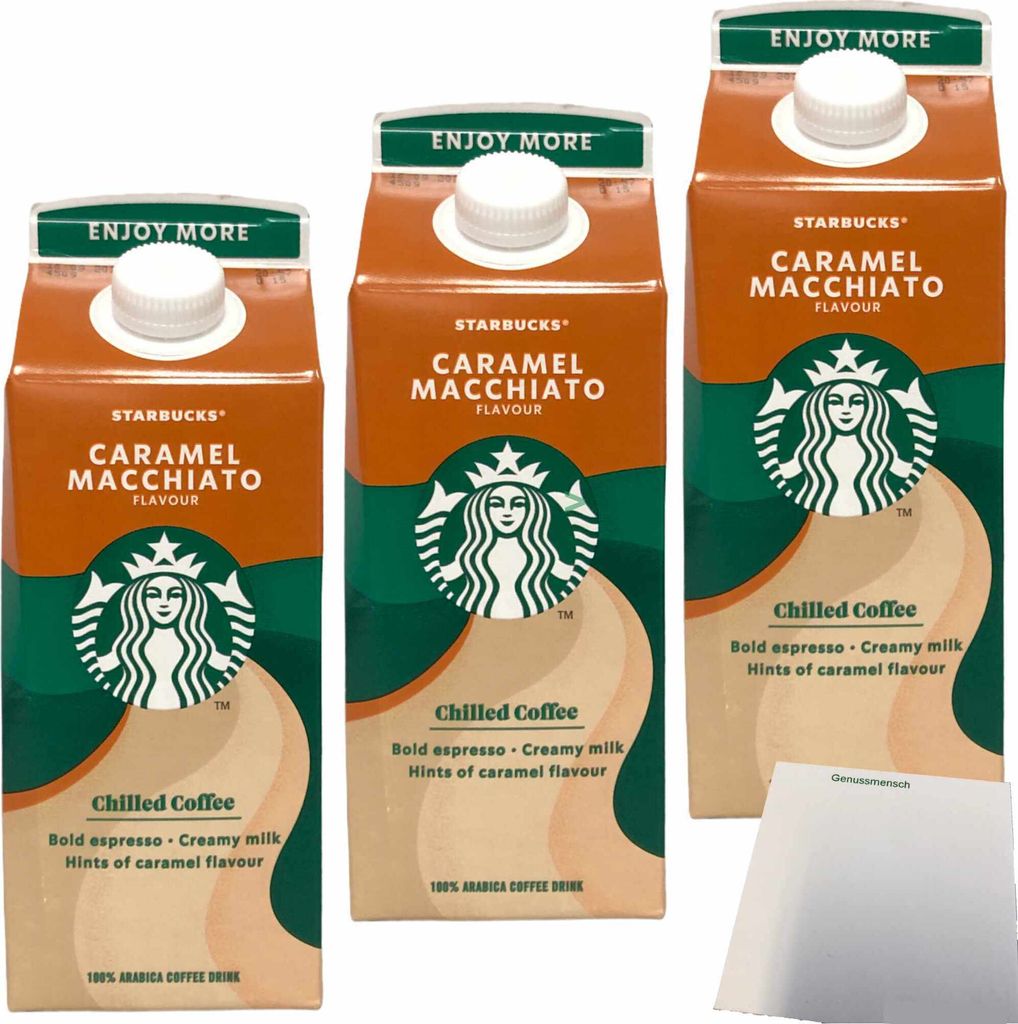 Starbucks Multiserve Caramel Macchiato Chilled Coffee 3er Produktbild 