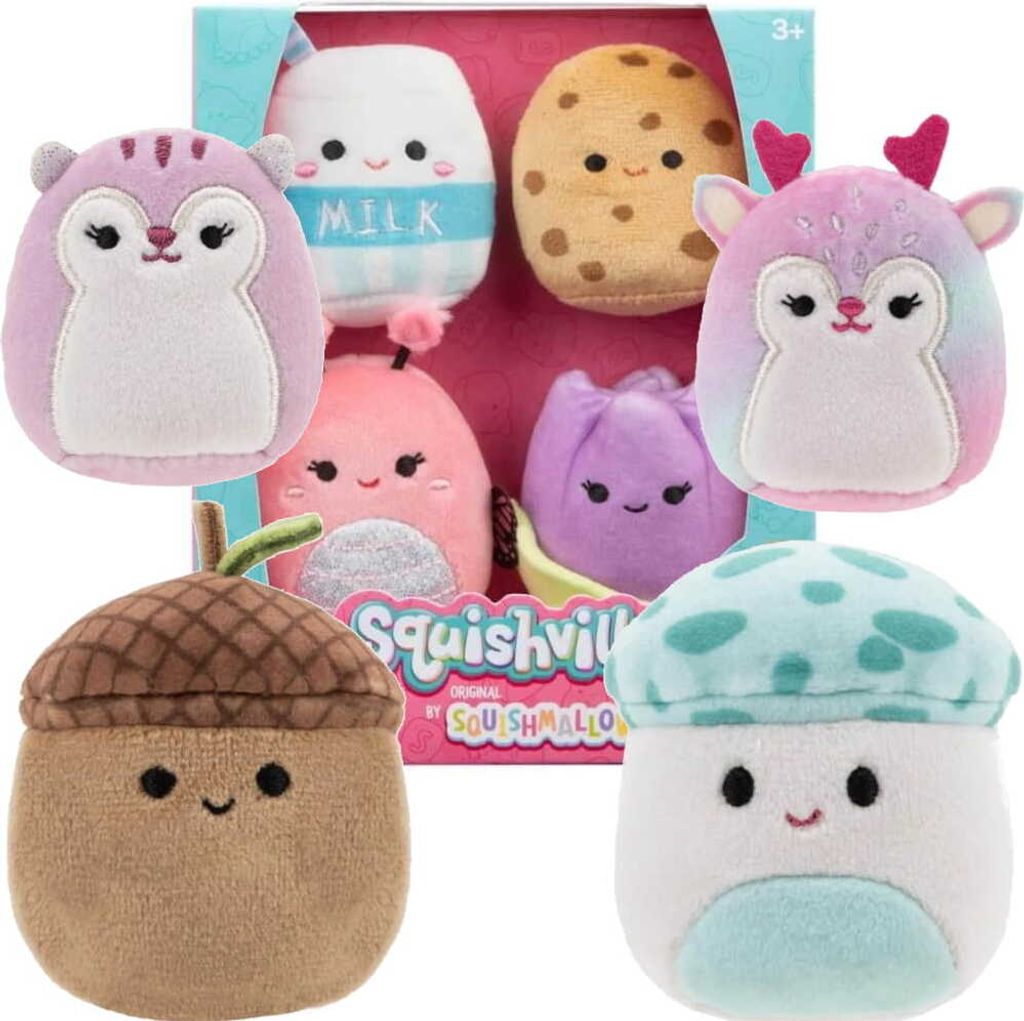 Squishmallows Squishville Mini Plush 4 Pack
