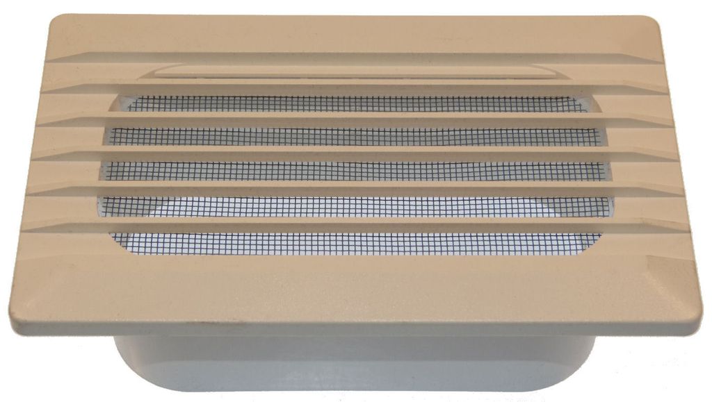 MARLEY 059464 Lüftungsgitter 180 x110 mm mit Rohranschluss 150x80 mm weiß Neu