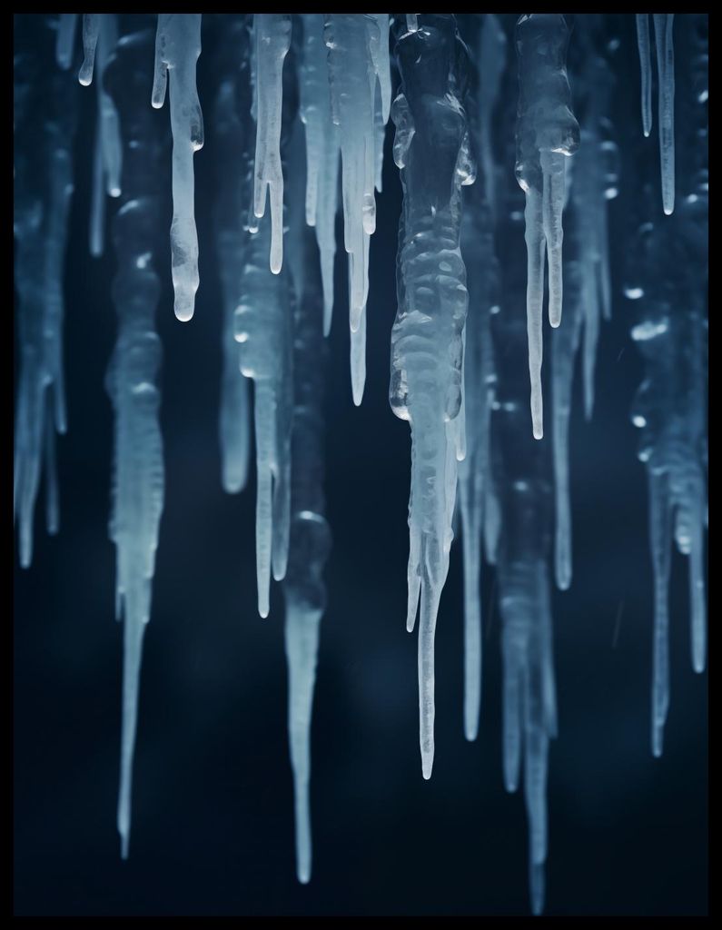 Poster 50x65cm Winterliches Flüstern