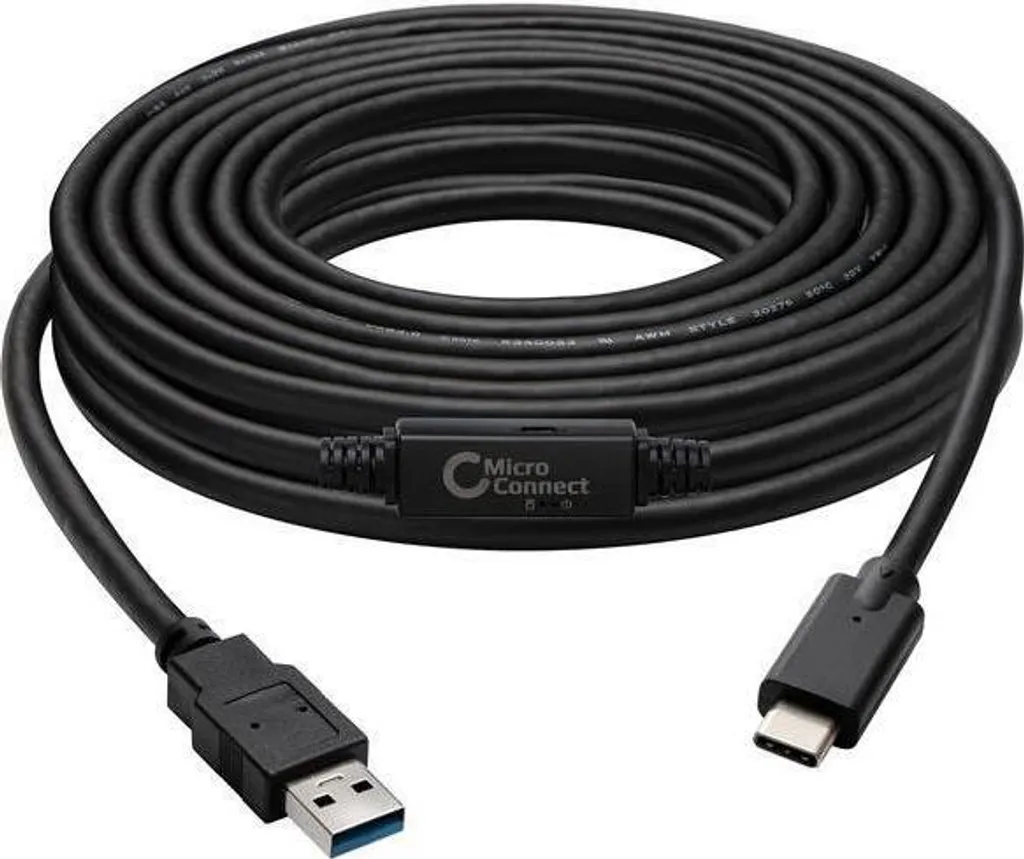Câble Adaptateur USB Type-C vers USB 3.0 Mâle Noir pour PC et Smartphone