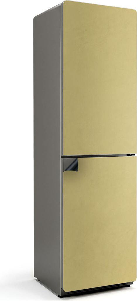 Farbe Gelb – Magnetische Kühlschrank Abdeckung – Dekorfolie magnetisch Küche – Kühlschrank Magnet Deko – selbstklebende Magnettafel – ...