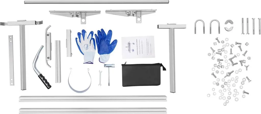 Guide de Tronçonneuse Largeur 91 cm en Argent pour Sciage de Planches Pro