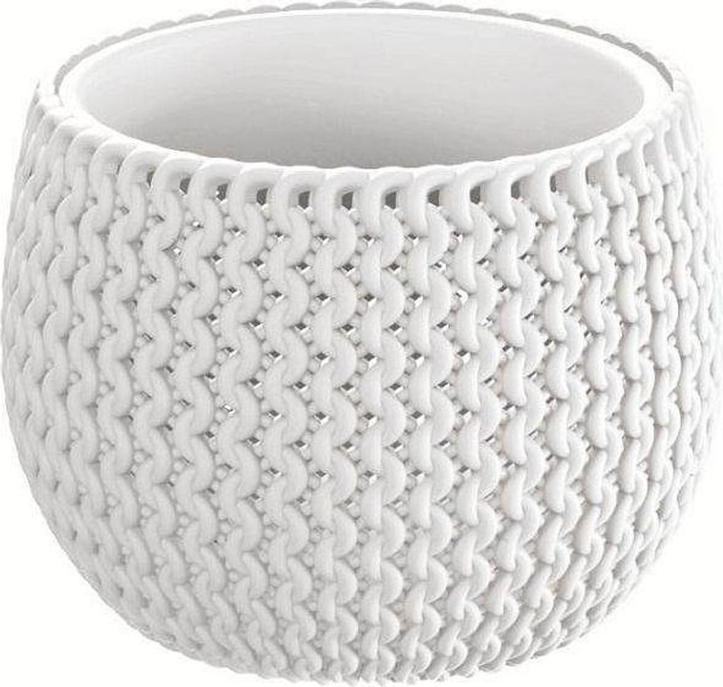 Květináč SPLOFY BOWL s vkladem 18 cm - barva: bílá Image du produit 