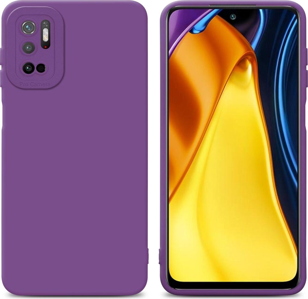 Cadorabo Hülle für Xiaomi RedMi NOTE 10 5G / POCO M3 PRO 5G Schutz Hülle in Lila TPU Silikon Etui Case Handyhülle