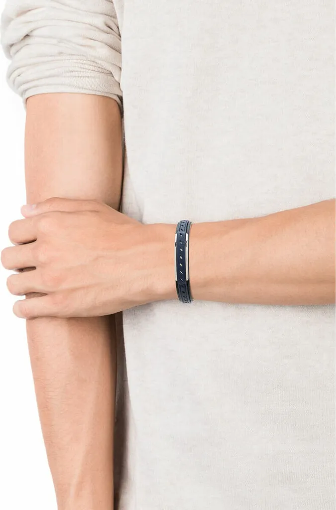 Bracciale Viceroy in pelle nera da uomo 1466P01010