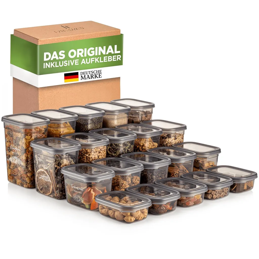 Conservazione Salutare Viwares: 20 Contenitori BPA Free per Cibi Vivi