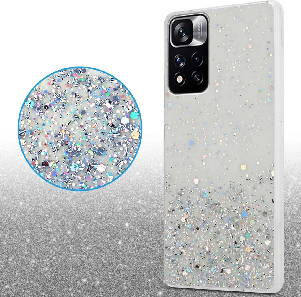 Custodia Trasparente Glitter Xiaomi Redmi Note 11 Pro+ | Cadorabo - 4