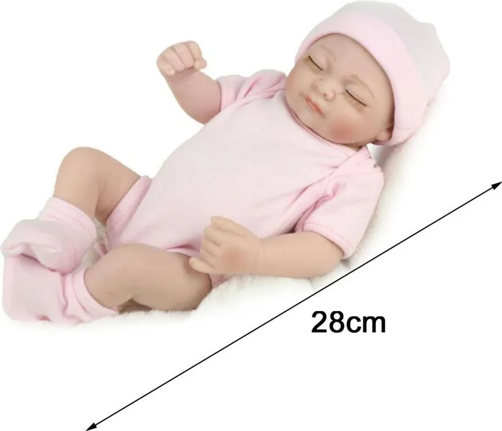 Bébé de simulation souple lavable, jouet éducatif en vinyle bleu