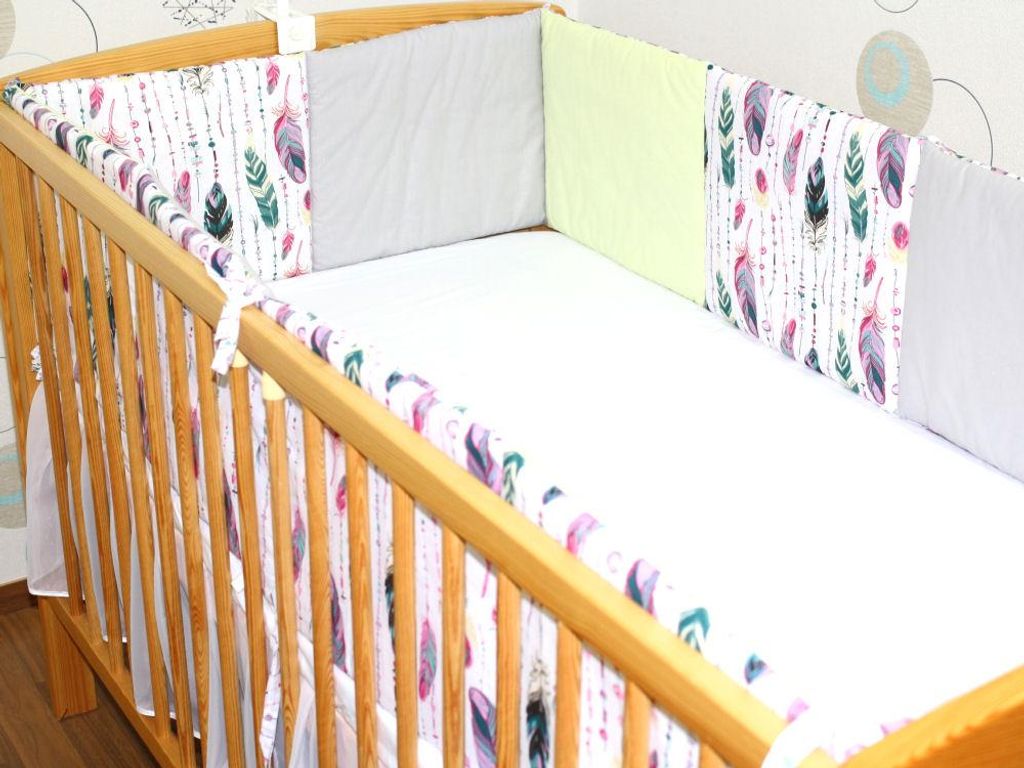 PRIMAWELA Nestchen 420 cm Bettumrandung Babybett Baby Kinder Nest Kopfumrandung-L05