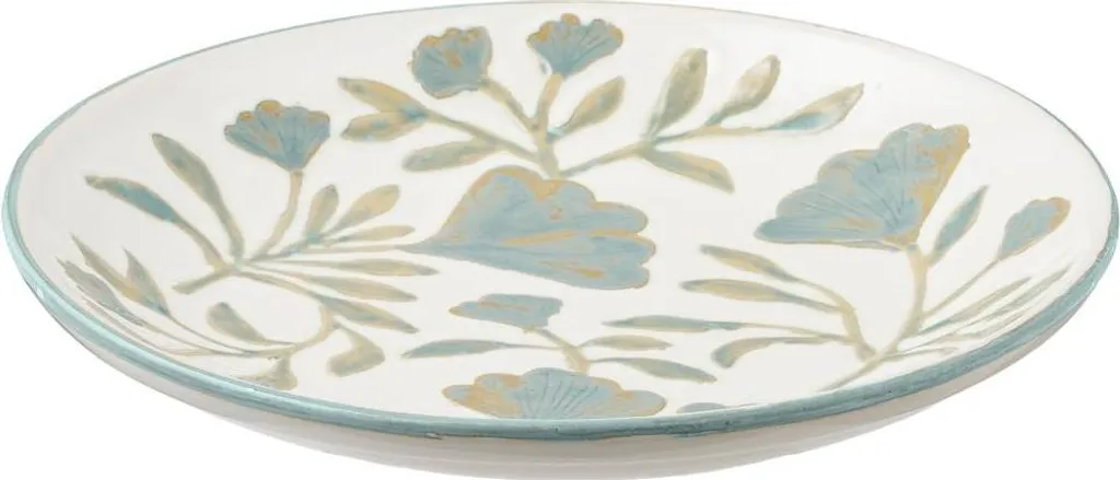 Pia Plateau Blanc en Bois de 40cm pour Décoration Table Intérieure