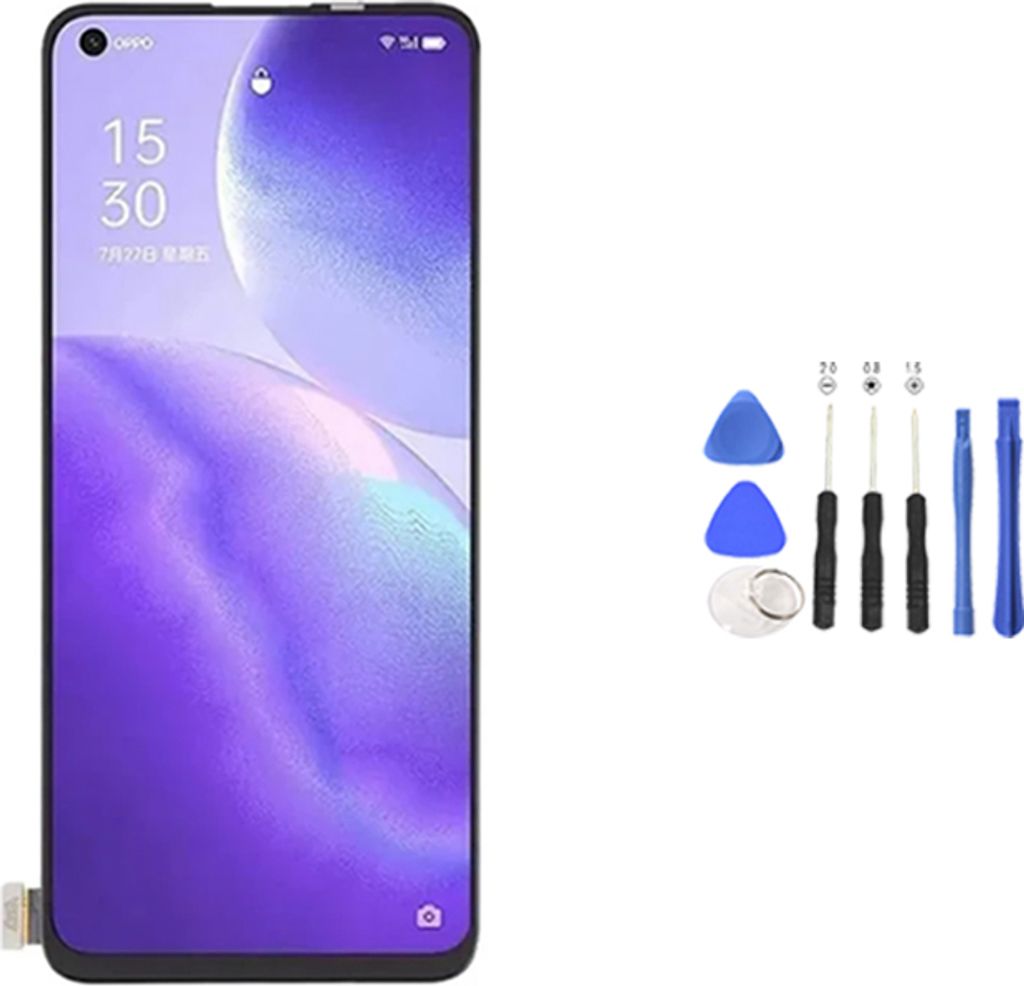 Für OPPO Reno 5 4G CPH2159 LCD Display (OLED) mit Rahmen Touchscreen Bildschirm