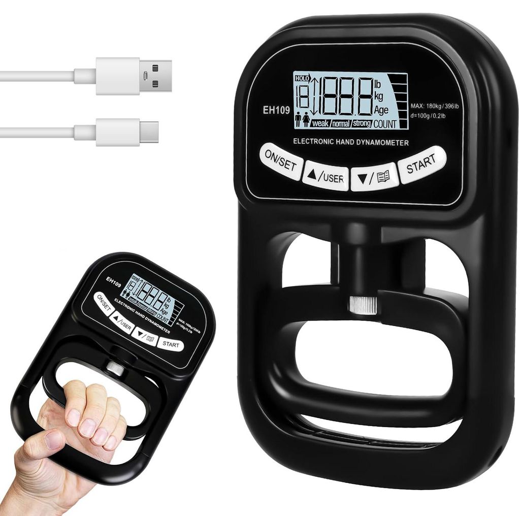 Hand Dynamometer, Griffkrafttrainer, Digitaler Produktbild 
