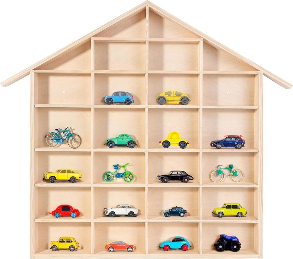 Creative Deco Setzkasten Holz Sammelbox Holztablett 26 Fächer | 56x50x3,5 cm