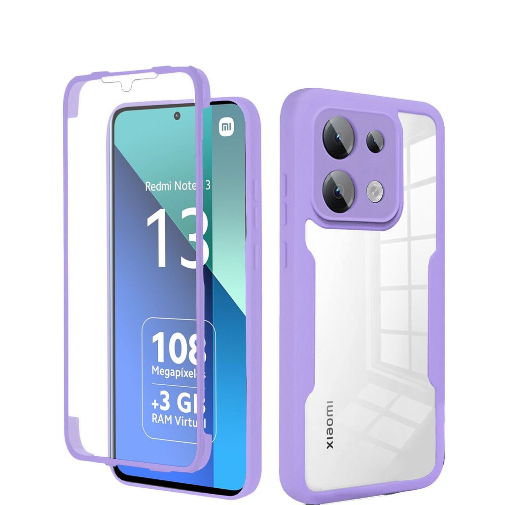 360° Grad Hülle Xiaomi Redmi Note 13 4G vollschutz Produktbild 