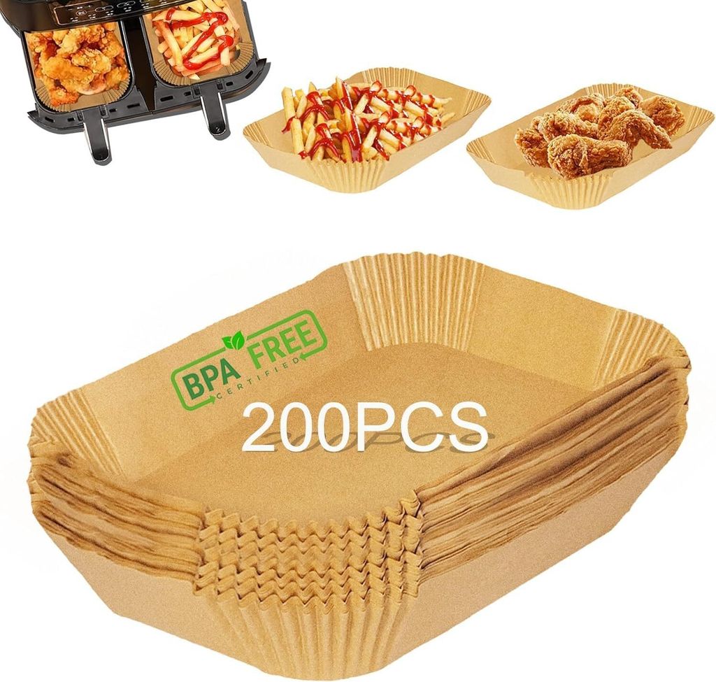 Backpapier für Ninja Heißluftfritteuse, 200 Stück Airfryer Produktbild 