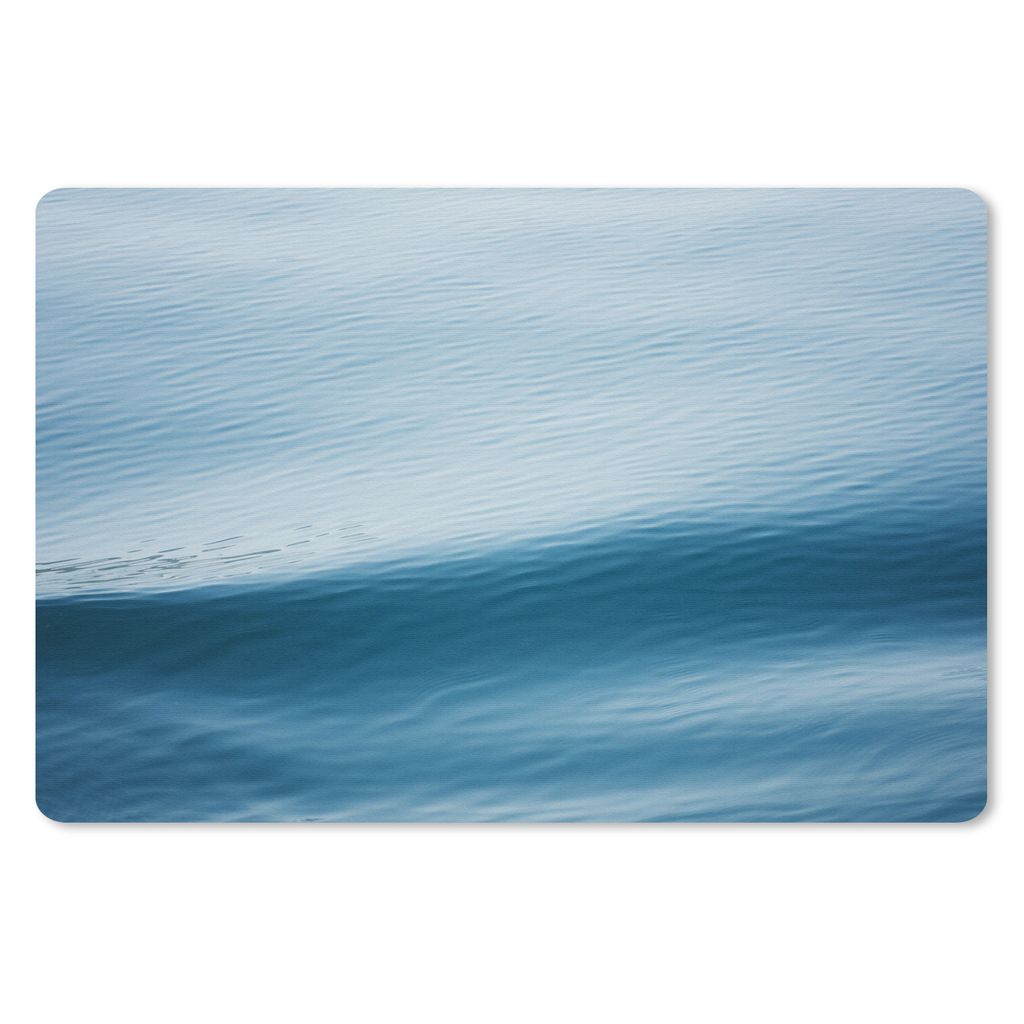MuchoWow Mauspad Mousepad Nahaufnahme einer blauen Welle im Wind 27x18 cm - Mousepads - Maus Mat - Pad - Mausunterlage - Büroartikel - Desk Matten