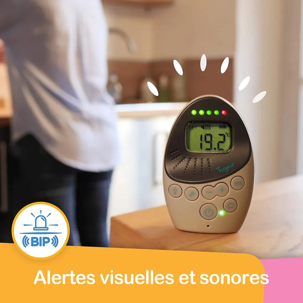 Écoute-bébé Tigex Easy Protect Plus - Babyphone Sans Fil avec Mode VOX - 5