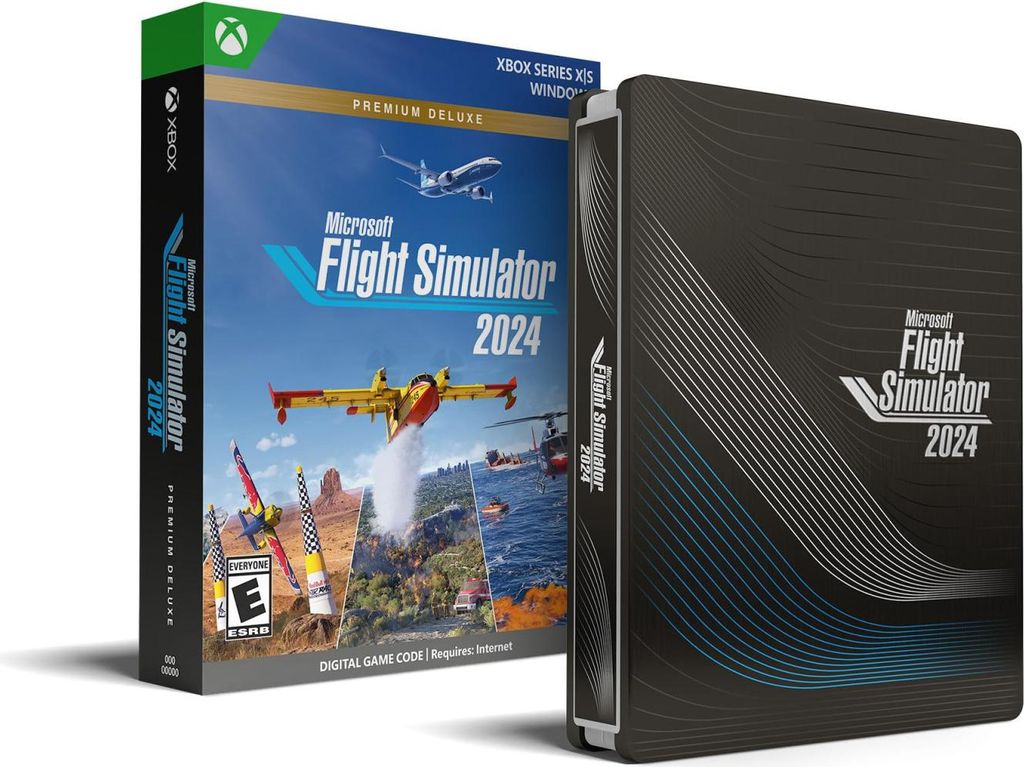 Microsoft Flight Simulator Premium Deluxe Steelbook Codice Digitale PC e Xbox Series X