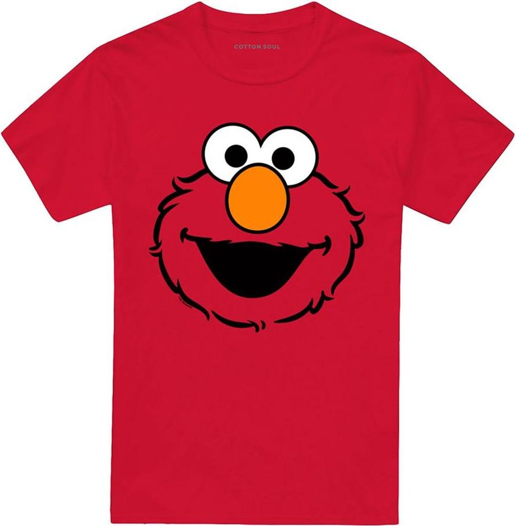 Sesame Street - T-Shirt für Herren/Damen Uni, Ringgesponnene Baumwolle TV20692 (3XL) (Rot)