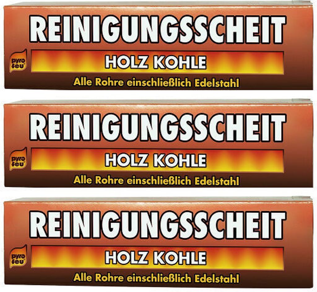 3x Reinigungsscheit Entrußer für Holz & Kohle Produktbild 