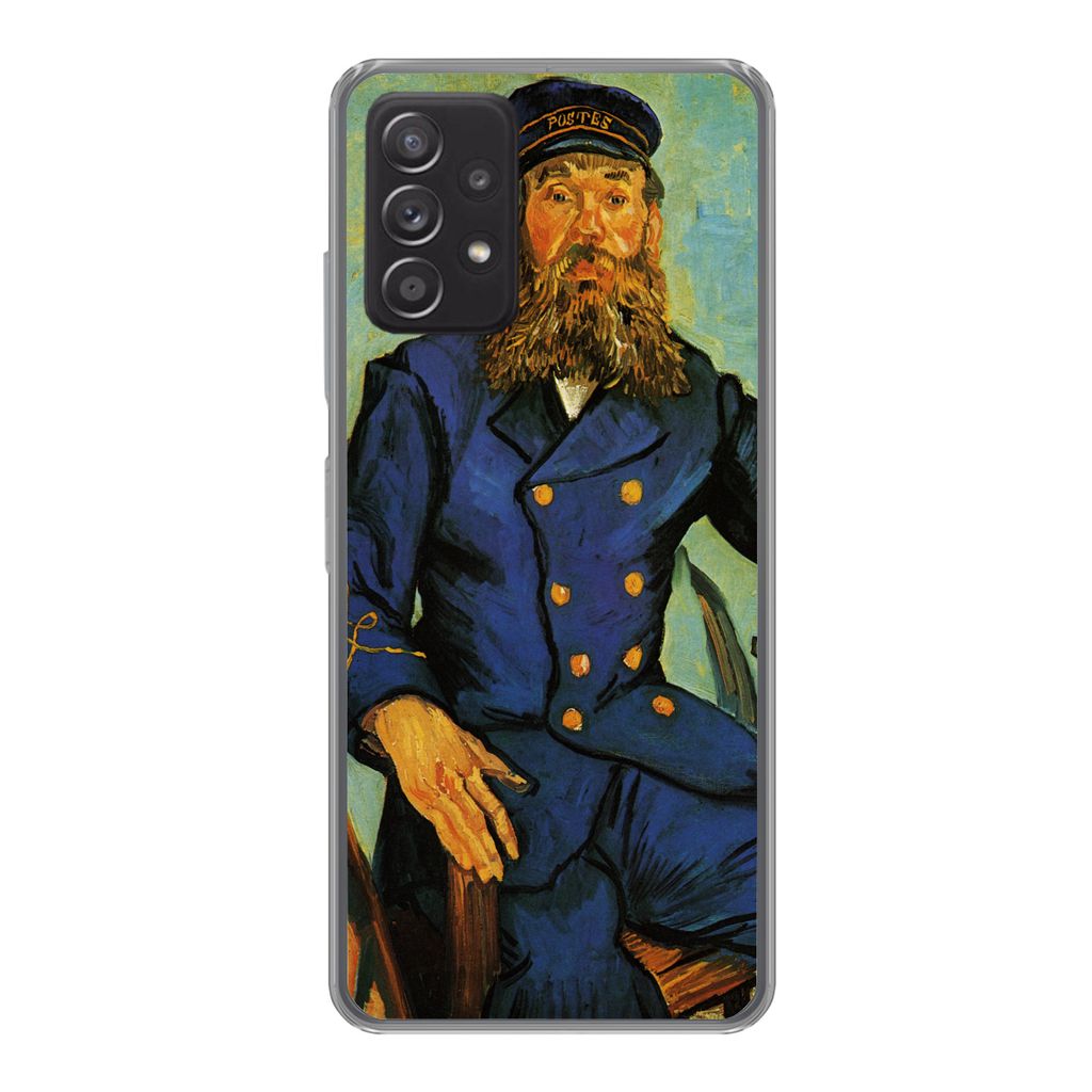 MuchoWow Handyhülle Schutzhülle Hülle für Samsung Galaxy A33 5G Porträt von Joseph Roulin - Vincent van Gogh Silikon Softcase Handy Hülle -...