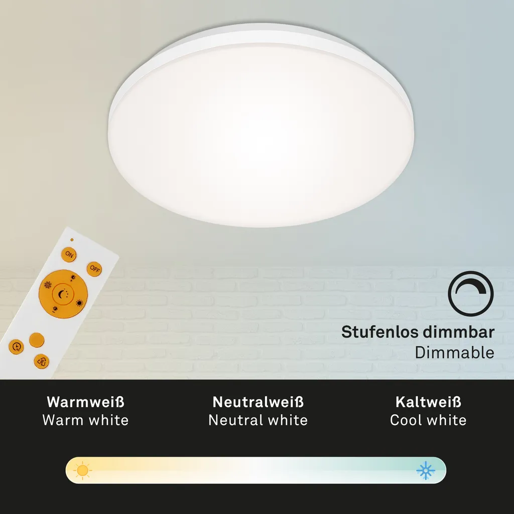 Panneau LED Anti-Éblouissement Aafke - Éclairage Réglable Salon 30cm