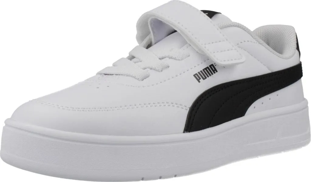 Basket Blanche Enfant Puma Court Classic Clean : Durable et Facile à Laver