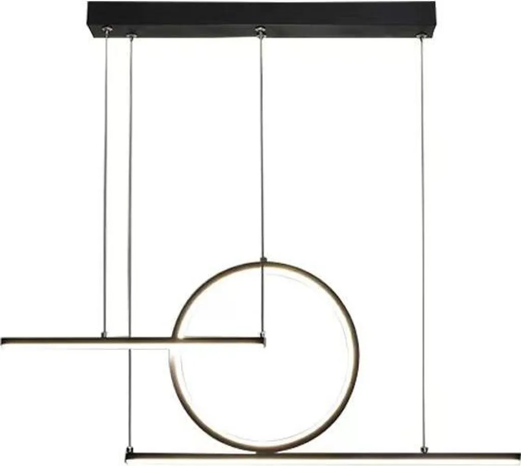Suspension LED Forma 1 Noir 90 cm 20W - Luminaire Linéaire Design