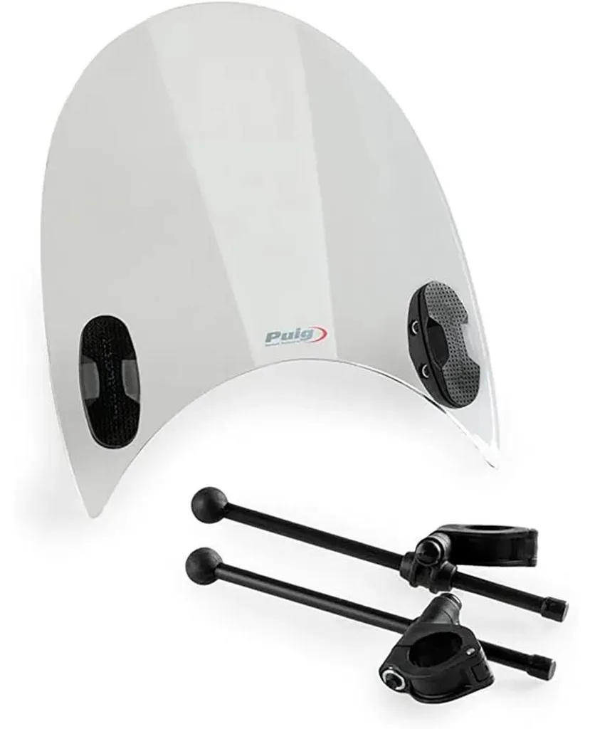 Pare-brise transparent anti-UV PUIG Halcyon en acrylique robuste
