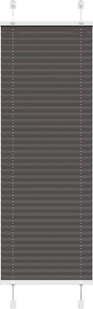 Plissee Schwarz 45x150 cm Stoffbreite 44,4 cm Polyester
