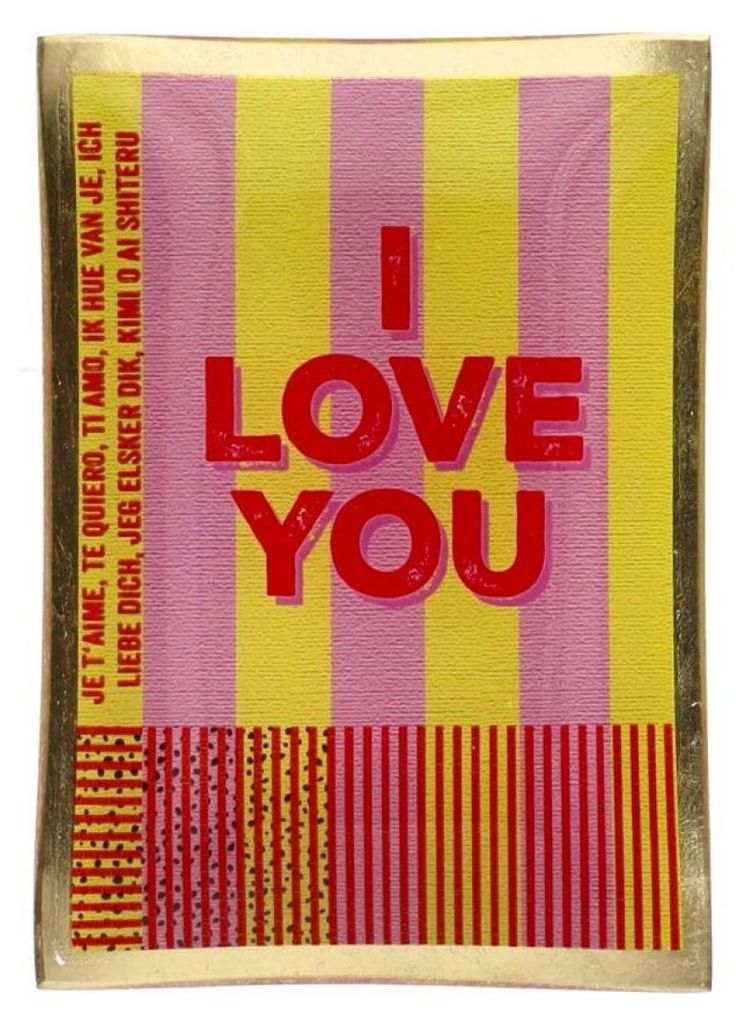 Gift Company Glasteller I Love You (10 x 14,2cm) Produktbild 