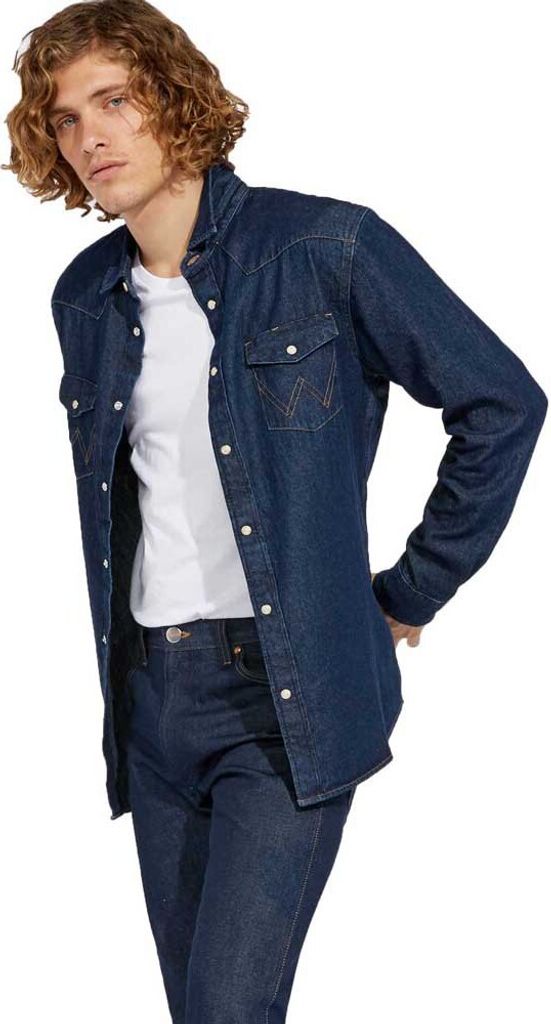 Wrangler 27MW Herren -Denim -Shirt New W5MSLW301 112130242 Produktbild 