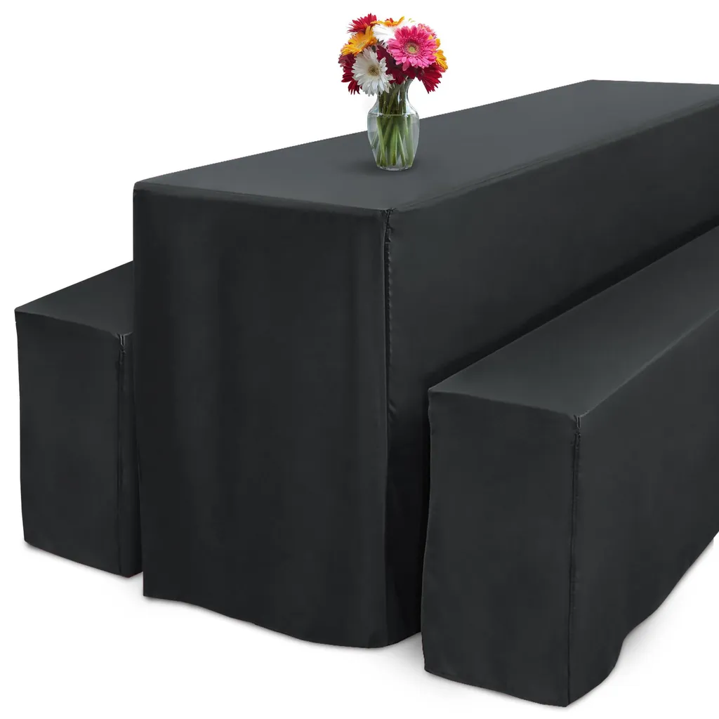 Housses Table de Brasserie 220x70cm Anthracite : Protège et Décore