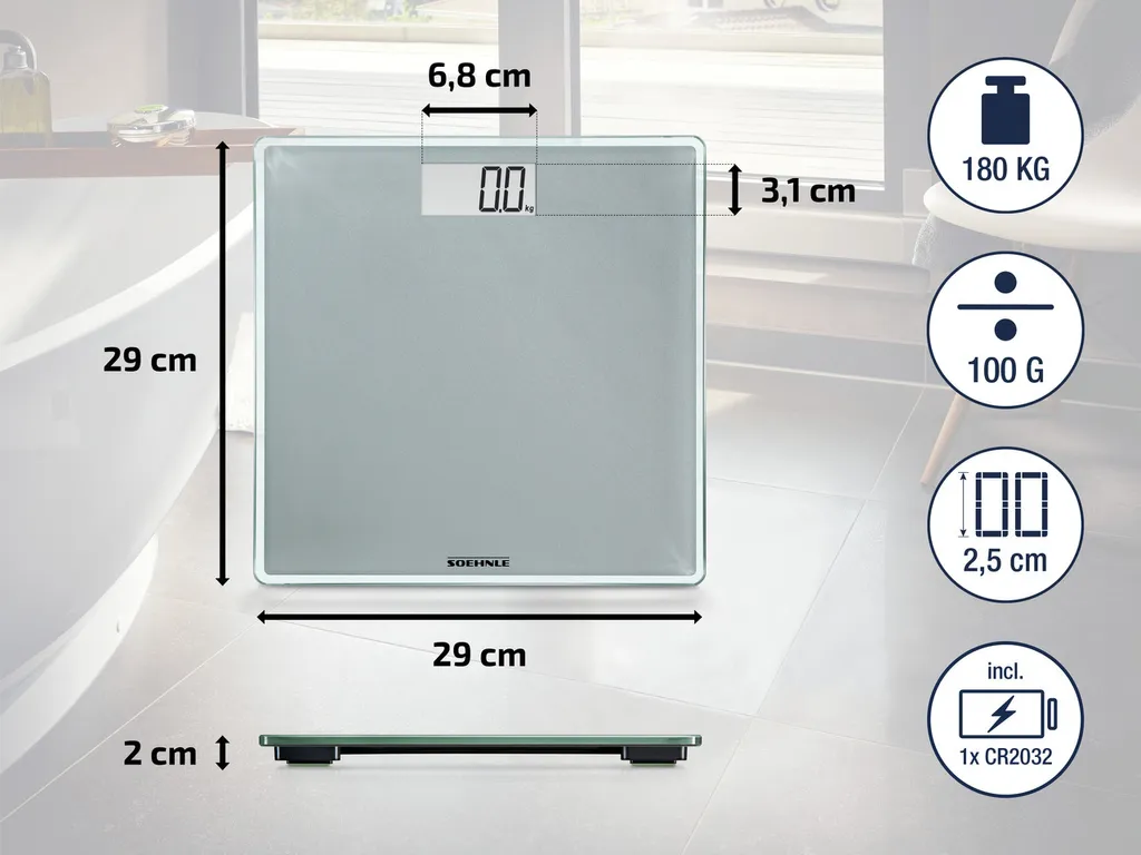 Pèse-personne PWD Style Sense Compact 300 - Balance Digitale Précise - 13
