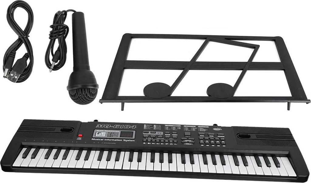 61 Tasten Digital Music Electronic Organ Portable Keyboard mit Mikrofon für Kinder