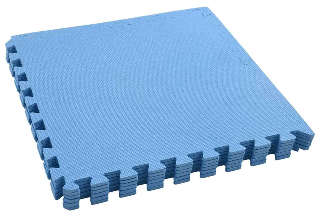 Tapis de Sol en Mousse EVA pour Piscine Bleu - Surface 2,16 m² Antidérapant
