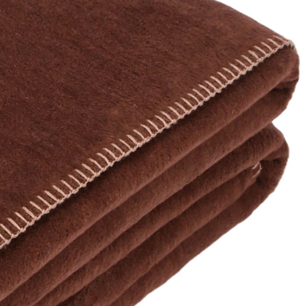 Depotex Wohndecke Doubleface 150x200 cm, Farbe :brown - taupe