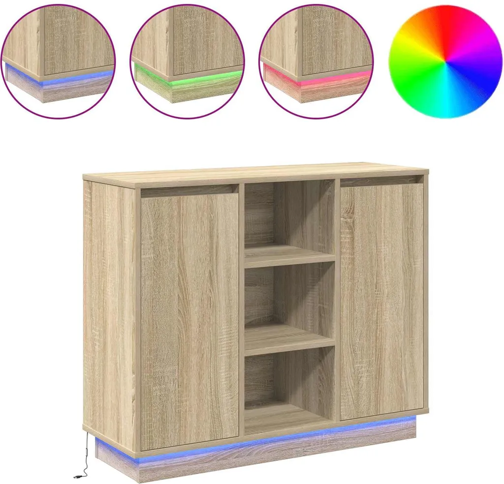 Madia LED RGB Rovere Sonoma SYFAX™ 90cm - Stile Urban Living