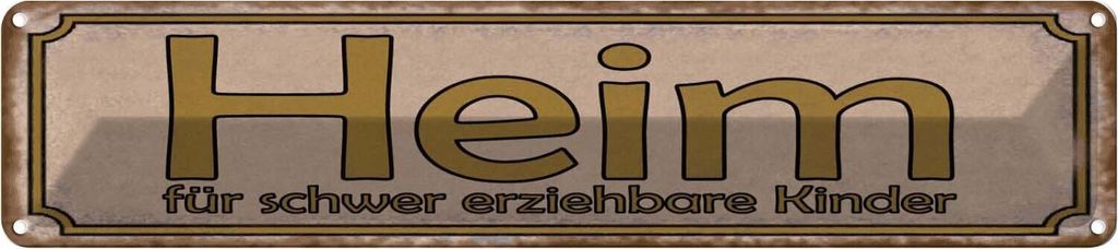 vianmo Blechschild 10x46 cm Heim schwer Teens Spruch Zitat erziehbare Kinder Witz Humor Lustig Spaß Kids