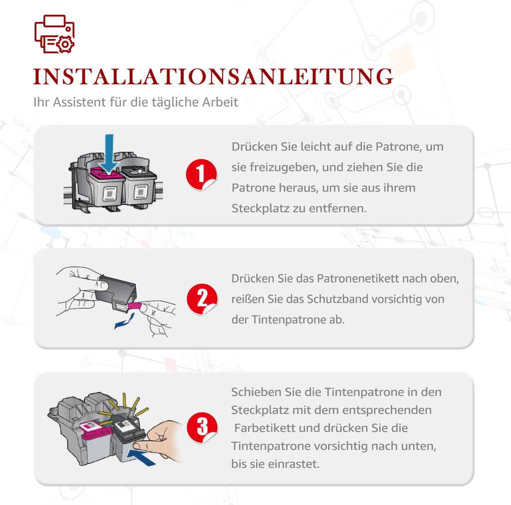 2er Set kompatibel für HP 304 304 XL Druckerpatrone  Produktbild 8