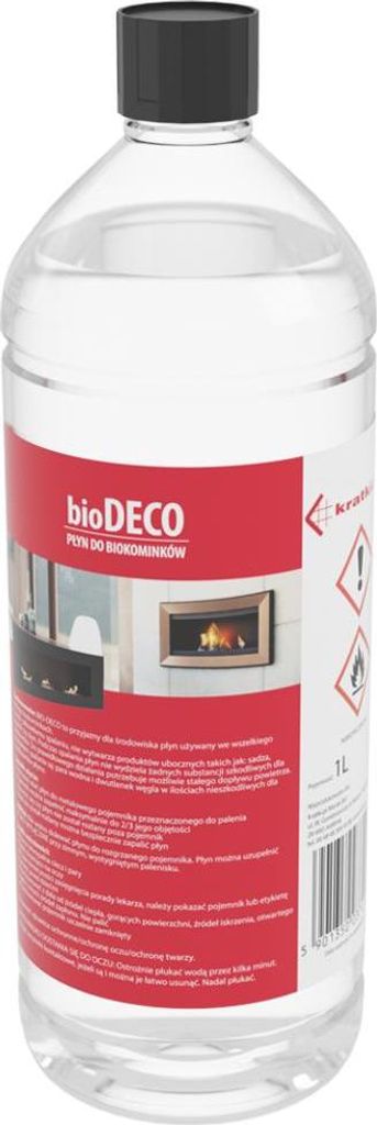 Biopaliwo do biokominkówDECO 1 litr Zdjęcie produktu 