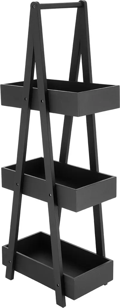 Petite étagère Japandi pour salle de bain ou cuisine en bambou 19 cm