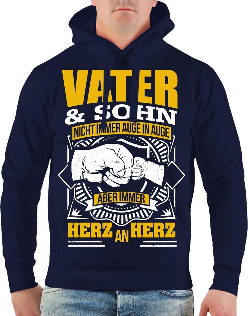 Herren Kapuzenpullover Vater & Sohn