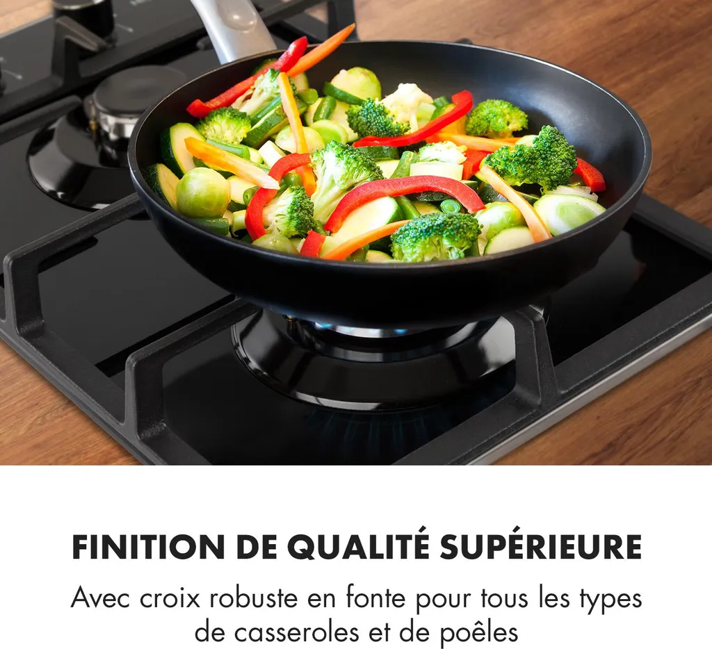 Table de Cuisson Gaz à 2 Feux Encastrable - Gazinière Inox Compacte - 7